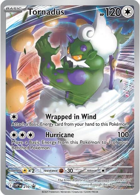 Tornadus - 210 Sealed Black Star Promo