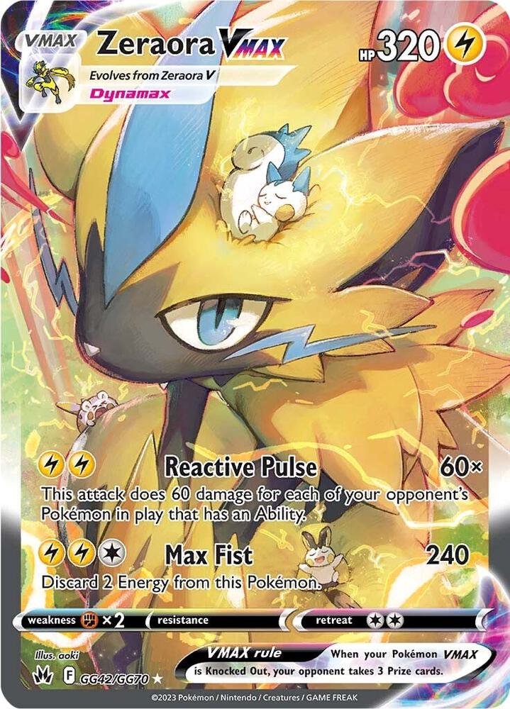 Zeraora VMAX - Crown Zenith: Galarian Gallery (CRZ:GG) near mint