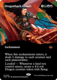 Dragonback Assault (Borderless) Near Mint Foil