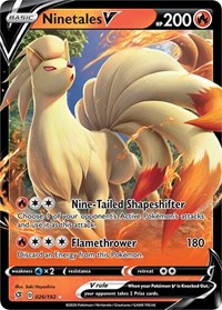 Ninetales V Near Mint Holofoil