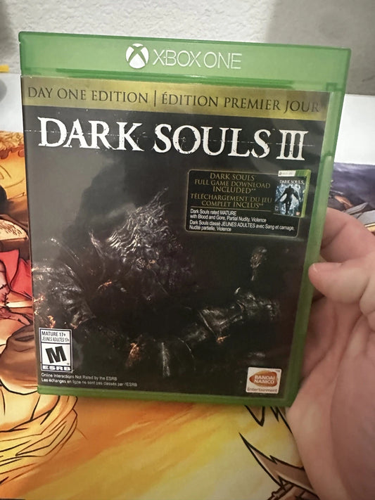 Dark Souls III: Day One Edition CIB W/ Soundtrack (Microsoft Xbox One, 2016)