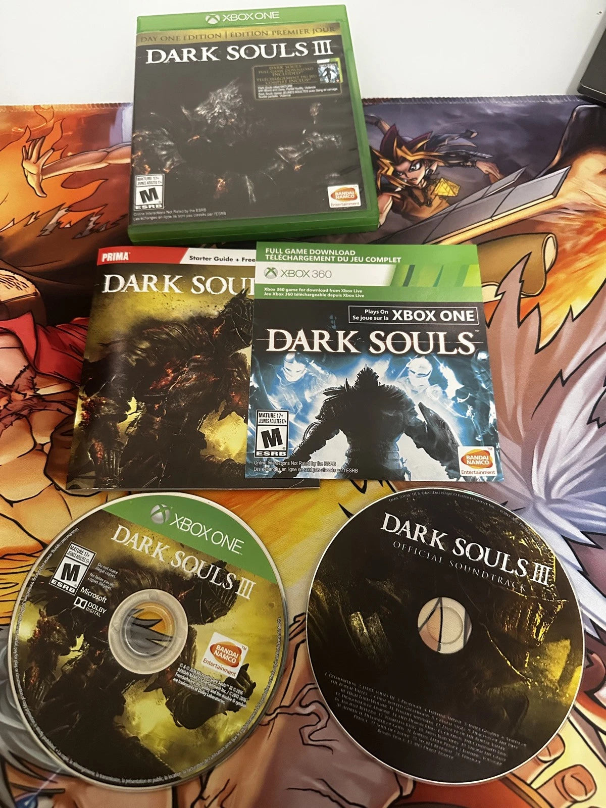 Dark Souls III: Day One Edition CIB W/ Soundtrack (Microsoft Xbox One, 2016)