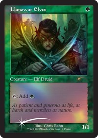 Llanowar Elves (Retro Frame) Near Mint Foil