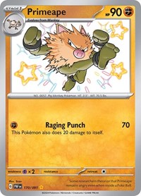 Primeape - 170/091 Near Mint Holofoil