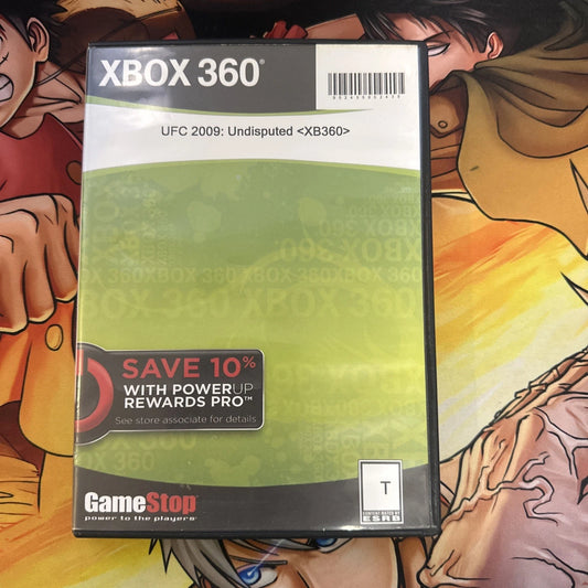 UFC 2009 Undisputed (Microsoft Xbox 360, 2009)